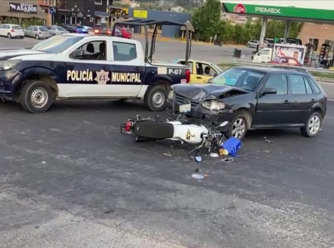 Aparatoso accidente en Atlixco 